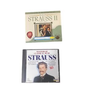 Strauss Lot of 2 The Best Of Masters of Classical Music CDs